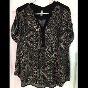 Abstract Print Blouse GUC